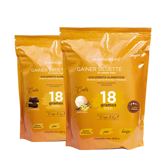 Kit 2 Proteins Gainer Siluette Pro