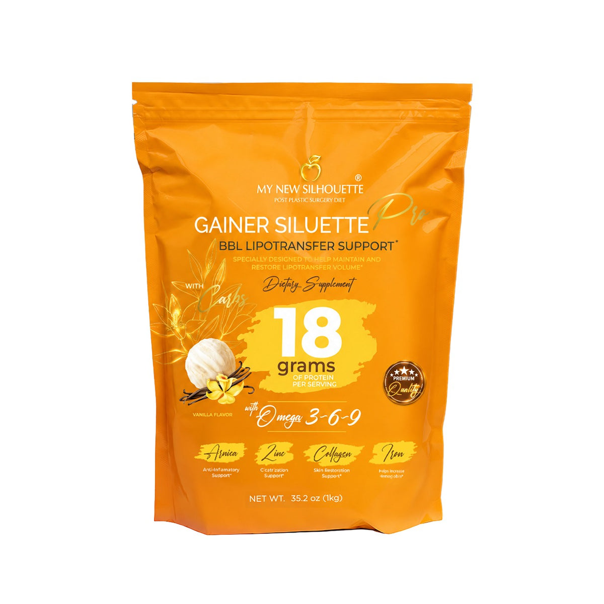 Protein Gainer Siluette PRO with carbs