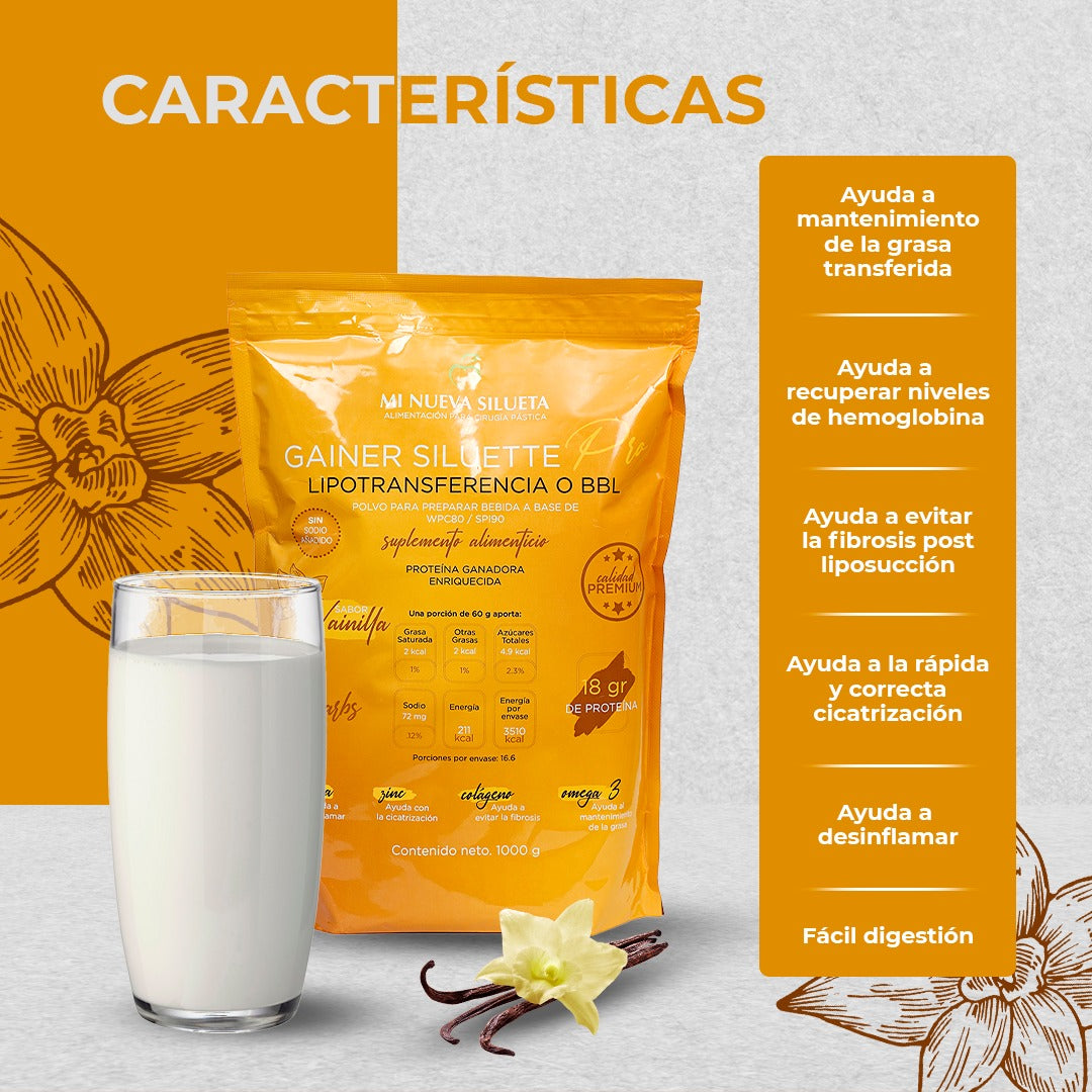 Proteína  Gainer Siluette PRO whith carbs