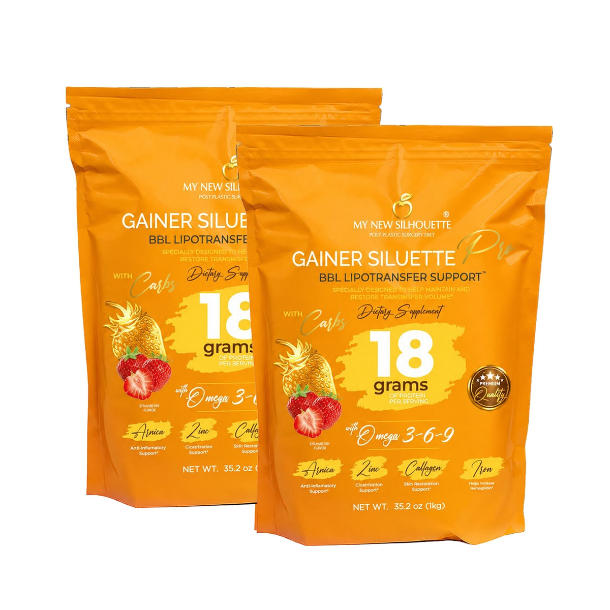 Kit 2 Proteins Gainer Siluette Pro